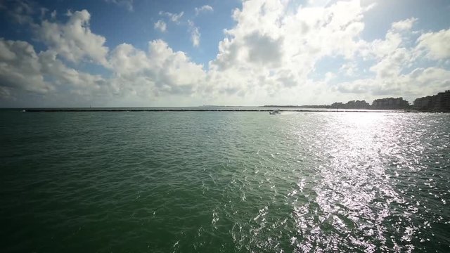 Panoramic view of Miami Beach Bayfront, USA
