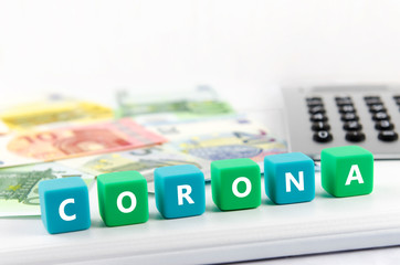 Coronavirus, Geld, Taschenrechner