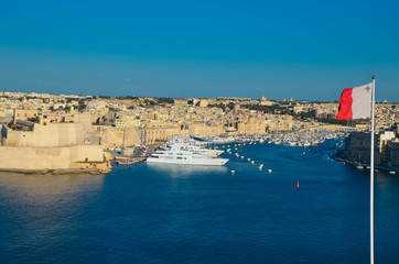 Stolica Malty Valetta krajobraz - obrazy, fototapety, plakaty
