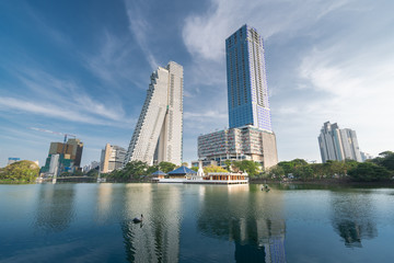 Beautiful Colombo city buildings and skyline in Sri Lanka