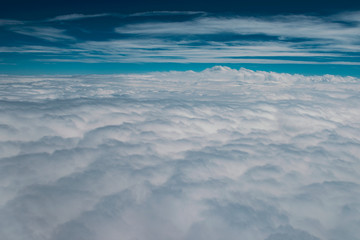 Clouds view from airplane.