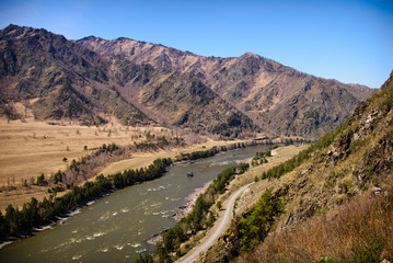 A view of the river Katun ' from the observation deck