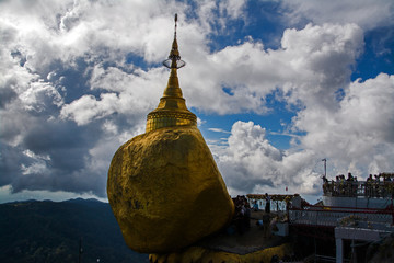 Golden temple & clouds