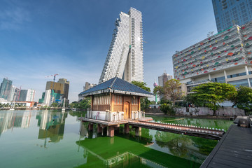Beautiful Colombo city buildings and skyline in Sri Lanka