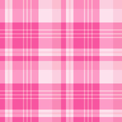 Seamless pattern in exquisite cute light and bright pink colors for plaid, fabric, textile, clothes, tablecloth and other things. Vector image.