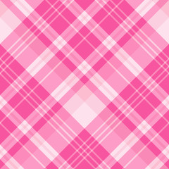 Seamless pattern in exquisite cute light and bright pink colors for plaid, fabric, textile, clothes, tablecloth and other things. Vector image. 2