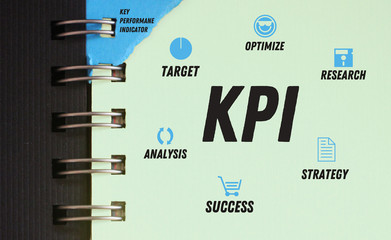 KPI scheme in copybook including target optimize research analysis success strategy. Project...