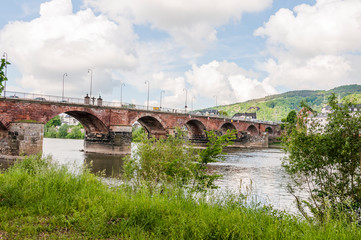 Trier, Römerbrücke, Mosel, Fluss, Moselbrücke, Brücke, Moselufer, Uferweg, Radweg, Spazierweg,...
