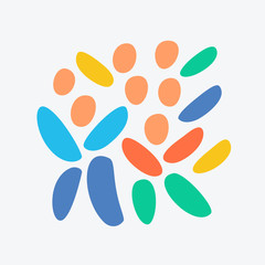 Crowd of people. Vector illustration.