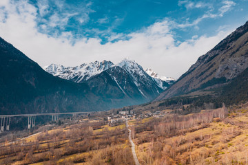 The Basin Pre-Saint-Didier in Aosta Valley