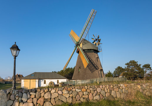 Historic windmill and museum at Nebel, Amrum