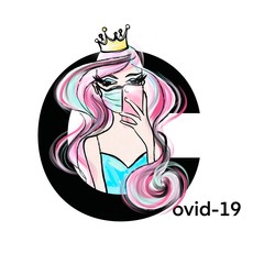 Illustration of selfie girl