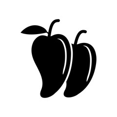 fruit mango icon collection, trendy style