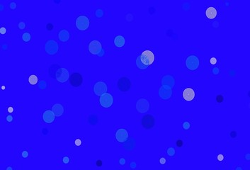 Light BLUE vector background with beautiful snowflakes.