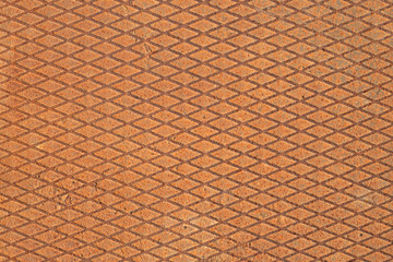 Rusty metal texture with rhombic grid