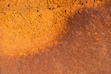 Heavy rust on metal sheet