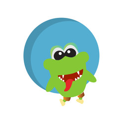 vector illustration of monster cute character