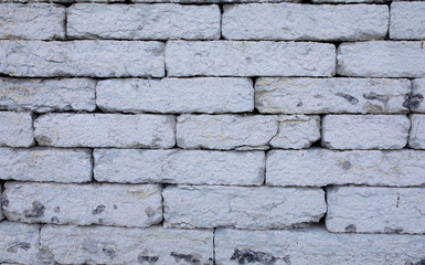 Background of white brick wall