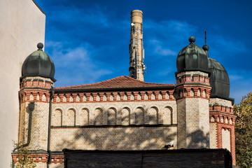 halle saale, deutschland- synagoge im paulusviertel