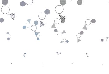 Light BLUE vector background with polygonal style with circles.