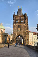 Naklejka na ściany i meble Prague during quarantine caused by Corona virus