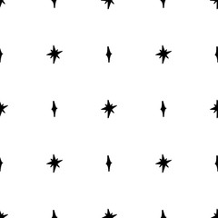 Geometric shapes seamless pattern hand drawn vector