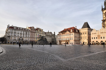 Fototapeta na wymiar Prague during quarantine caused by Corona virus