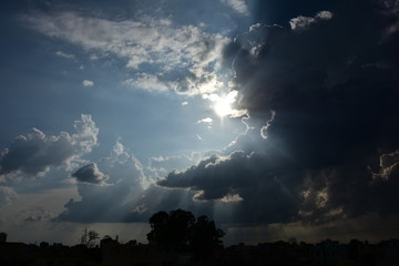 Nature Clouds Sun Rays