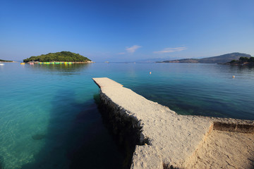  The seaside town of Ksamil in Albania © moniadk