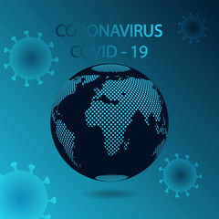 Covid-19 Coronavirus planet.