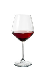 Red wine in an elegant glass
