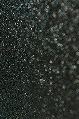 Brilliant black background with copy space for a festive decoration.