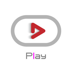 Play logo design element.