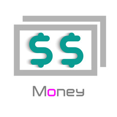 Money logo design element.