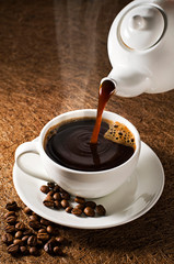 Coffee pouring