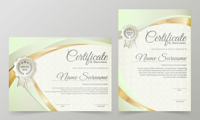 Professional certificate template diploma award design 