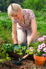 Gardening woman