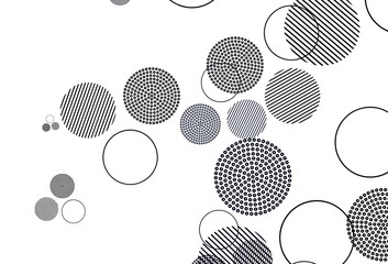 Light Gray vector template with circles.