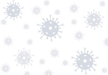 Naklejka premium Background, the spread of the virus