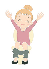 便秘が解消して喜ぶ女性