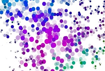 Light Multicolor vector pattern with spheres.