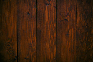 Dark brown wooden boards for posters, text, lettering, banners.