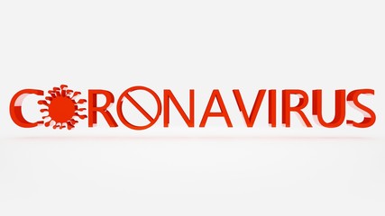 COVID-19 3d illustration for creating posters, banners or news articles about coronavirus. Coronavirus protection. Prevention the spread of COVID-19.