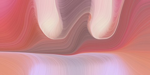 elegant creative background graphic with modern curvy waves background illustration with indian red, thistle and pastel purple color