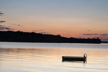 Quit evening on the lake