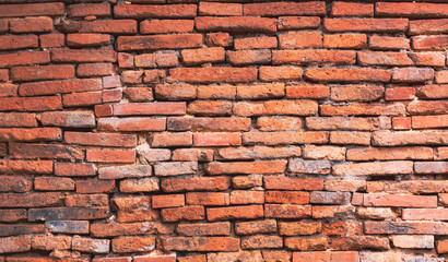 Old orange brick wall.