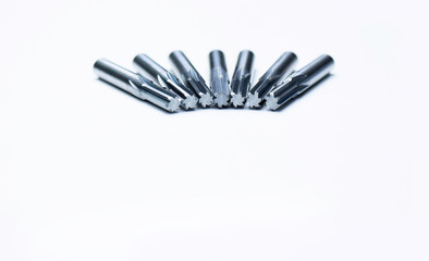 special tools cutting drill burnishing reamer endmill isolated carbide precision cut Housing...