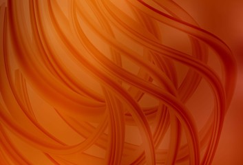 Light Orange vector glossy abstract backdrop.