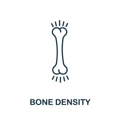 Bone Density icon from health check collection. Simple line Bone Density icon for templates, web design and infographics