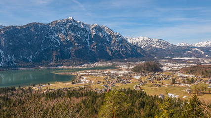 Spring in Austrian Alps. Bad Goisern am Hallst&auml;ttersee 
